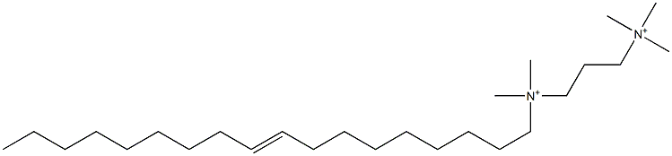 N,N,N,N',N'-Pentamethyl-N'-(9-octadecenyl)-1,3-propanebisaminium Structure