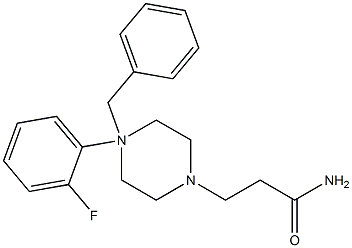 4-Benzyl-N-(2-fluorophenyl)piperazine-1-propanamide,,结构式