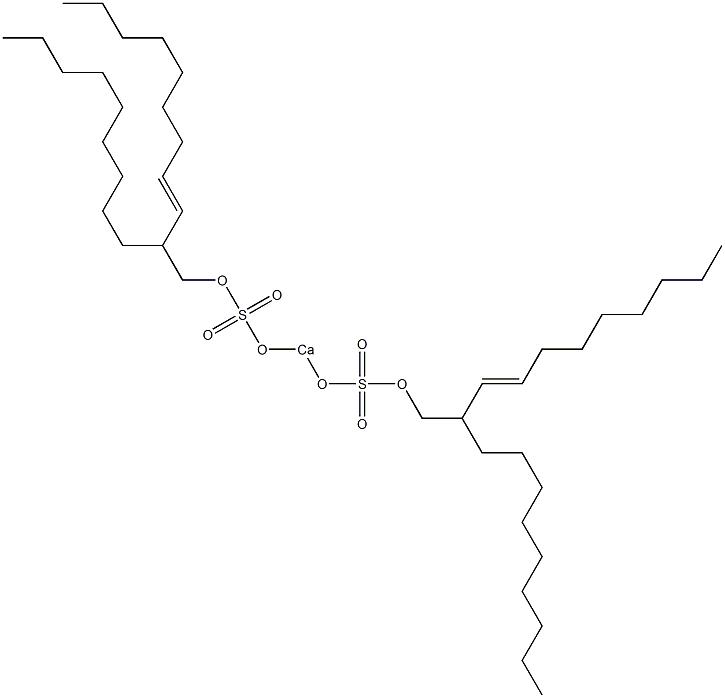Bis(2-nonyl-3-undecenyloxysulfonyloxy)calcium 结构式