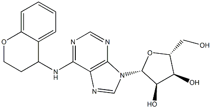 N-[(3,4-Dihydro-2H-1-benzopyran)-4-yl]adenosine Structure