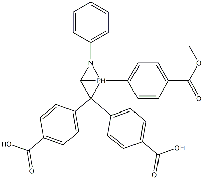 4,4',4''-[(フェニルイミノ)ホスホラントリイル]トリス(安息香酸メチル) 化学構造式