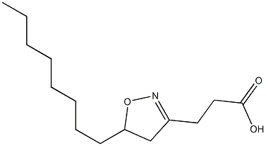 4,5-Dihydro-5-octylisoxazole-3-propionic acid 结构式