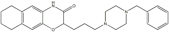 2-[3-[4-Benzylpiperazin-1-yl]propyl]-6,7,8,9-tetrahydro-2H-naphth[2,3-b][1,4]oxazin-3(4H)-one Structure