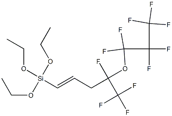 1-[Triethoxysilyl]-4,5,5,5-tetrafluoro-4-(heptafluoropropoxy)-1-pentene,,结构式