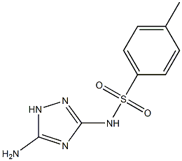 4-Methyl-N-(5-amino-1H-1,2,4-triazole-3-yl)benzenesulfonamide,,结构式