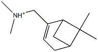 [(6,6-Dimethylbicyclo[3.1.1]hept-2-en-2-yl)methyl]dimethylaminium Struktur