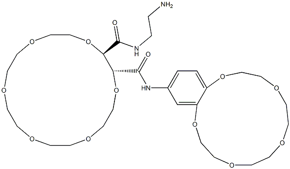 [2R,3R,(+)]-3-[(2-Aminoethylamino)carbonyl]-N-[(6,7,9,10,12,13,15,16-octahydro-5,8,11,14,17-pentaoxa-5H-benzocyclopentadecene)-2-yl]-1,4,7,10,13,16-hexaoxacyclooctadecane-2-carboxamide Structure