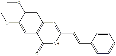2-[(E)-2-Phenylethenyl]-6,7-dimethoxyquinazolin-4(3H)-one