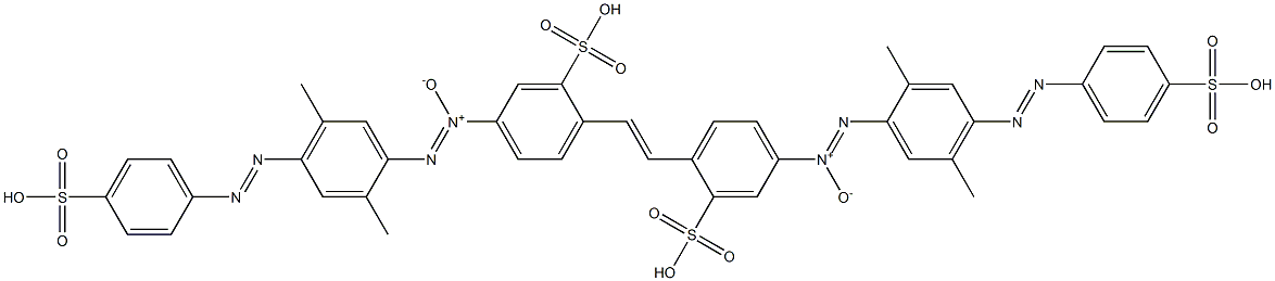2,2'-(1,2-Ethenediyl)bis[5-[[2,5-dimethyl-4-[(4-sulfophenyl)azo]phenyl]-NNO-azoxy]benzenesulfonic acid]