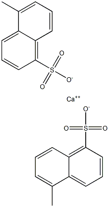 Bis(5-methyl-1-naphthalenesulfonic acid)calcium salt Structure