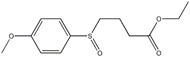 4-(4-Methoxyphenylsulfinyl)butyric acid ethyl ester,,结构式