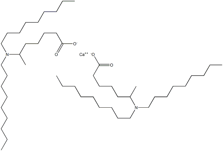 Bis[6-(dinonylamino)heptanoic acid]calcium salt Struktur