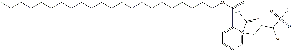 Phthalic acid 1-docosyl 2-(3-sodiosulfopropyl) ester Struktur