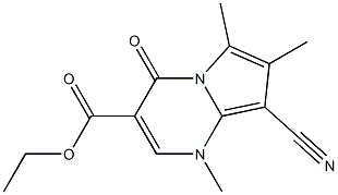  1-Methyl-4-oxo-6-methyl-7-methyl-8-cyano-1,4-dihydropyrrolo[1,2-a]pyrimidine-3-carboxylic acid ethyl ester