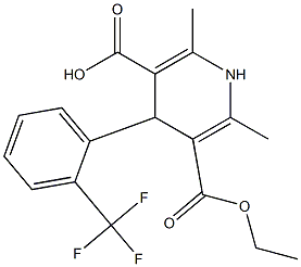 1,4-Dihydro-2,6-dimethyl-4-[2-(trifluoromethyl)phenyl]pyridine-3,5-dicarboxylic acid 3-ethyl ester