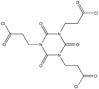 1,3,5-Tris(2-chloroformylethyl)hexahydro-1,3,5-triazine-2,4,6-trione,,结构式