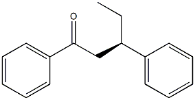 (R)-1,3-Diphenylpentane-1-one,,结构式