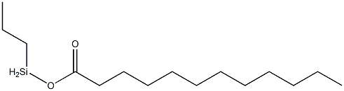 Lauric acid propylsilyl ester Struktur