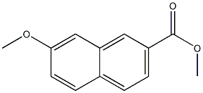 7-メトキシ-2-ナフトエ酸メチル 化学構造式