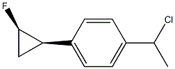 (1R,2R)-1-Fluoro-2-[4-(1-chloroethyl)phenyl]cyclopropane Structure