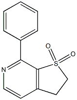 7-フェニル-2,3-ジヒドロチエノ[2,3-c]ピリジン1,1-ジオキシド 化学構造式