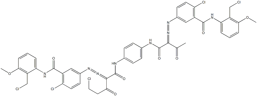  3,3'-[2-(Chloromethyl)-1,4-phenylenebis[iminocarbonyl(acetylmethylene)azo]]bis[N-[2-(chloromethyl)-3-methoxyphenyl]-6-chlorobenzamide]