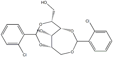 2-O,5-O:3-O,6-O-Bis(2-chlorobenzylidene)-L-glucitol 结构式