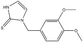 1-(3,4-Dimethoxybenzyl)-1,3-dihydro-2H-imidazole-2-thione Structure