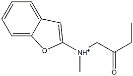 (2-Oxobutyl)(benzofuran-2-yl)(methyl)aminium,,结构式