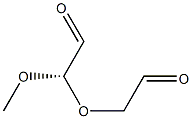 [S,(+)]-2-(2-Oxoethoxy)-2-methoxyacetaldehyde 结构式