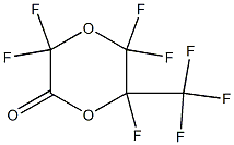 Dihydro-3,3,5,5,6-pentafluoro-6-(trifluoromethyl)-1,4-dioxin-2(3H)-one Struktur