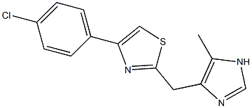 4-(4-Chlorophenyl)-2-(5-methyl-1H-imidazol-4-ylmethyl)thiazole Structure