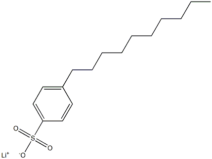 4-Decylbenzenesulfonic acid lithium salt Structure