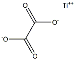 Oxalic acid titanium(II) salt Structure