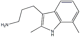 3-(3-Aminopropyl)-2,7-dimethyl-1H-indole Structure