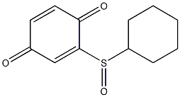 2-(Cyclohexylsulfinyl)-p-benzoquinone 结构式