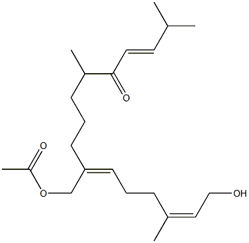 (3E,10Z,14Z)-16-Hydroxy-10-(acetoxymethyl)-2,6,14-trimethyl-3,10,14-hexadecatrien-5-one