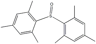 Bis[2,4,6-trimethylphenyl] sulfoxide Structure