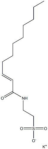 N-(2-Undecenoyl)taurine potassium salt,,结构式