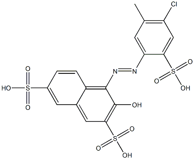 4-[(4-Chloro-5-methyl-2-sulfophenyl)azo]-3-hydroxy-2,7-naphthalenedisulfonic acid