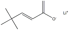 Lithium(3E)-5,5-dimethyl-1,3-hexadiene-2-olate Structure