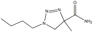 4,5-Dihydro-4-methyl-1-butyl-1H-1,2,3-triazole-4-carboxamide,,结构式