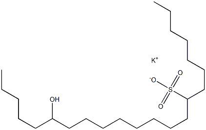 17-ヒドロキシドコサン-8-スルホン酸カリウム 化学構造式