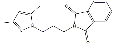 2-[3-(3,5-Dimethyl-1H-pyrazol-1-yl)propyl]-2H-isoindole-1,3-dione,,结构式