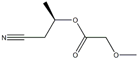 Methoxyacetic acid (R)-1-(cyanomethyl)ethyl ester,,结构式