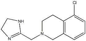 2-[[(1,2,3,4-Tetrahydro-5-chloroisoquinolin)-2-yl]methyl]-4,5-dihydro-1H-imidazole Structure