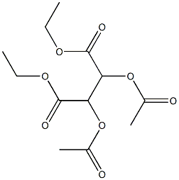 2,3-Diacetoxysuccinic acid diethyl ester Structure