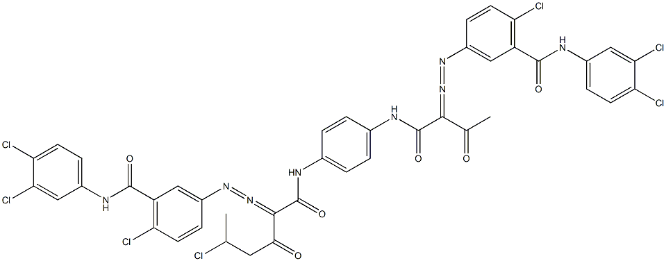  3,3'-[2-(1-Chloroethyl)-1,4-phenylenebis[iminocarbonyl(acetylmethylene)azo]]bis[N-(3,4-dichlorophenyl)-6-chlorobenzamide]