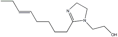 2-(5-Octenyl)-2-imidazoline-1-ethanol,,结构式