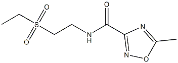 N-[2-(Ethylsulfonyl)ethyl]-5-methyl-1,2,4-oxadiazole-3-carboxamide 结构式